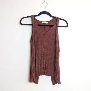 NEIWAI Twisted Strap Tank Top in Terracotta